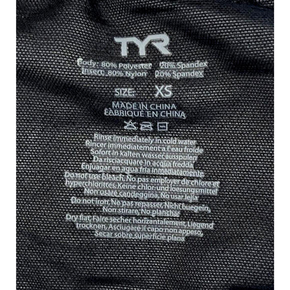 TYR Competitor Womens LOOSE Tri Singlet with Bra Top Blue Black Size XS - $65 - Picture 5 of 10